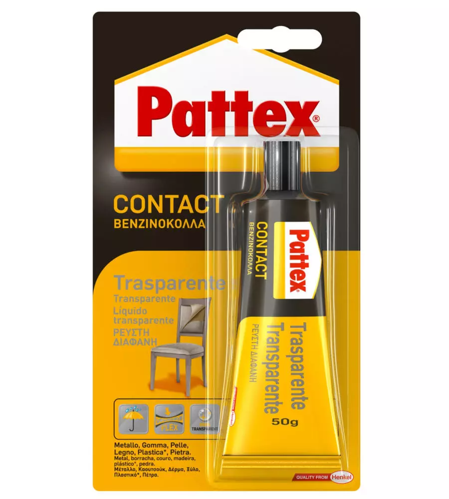 Pattex contact trasparente blister 50g